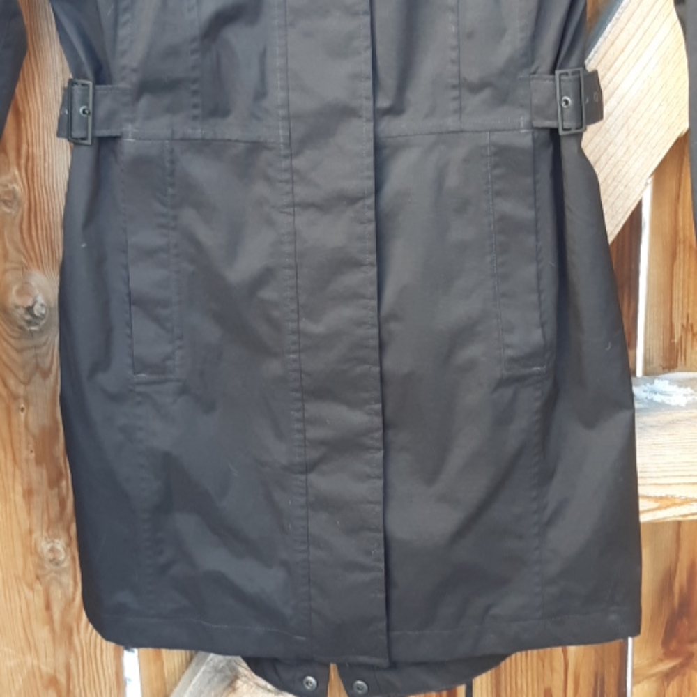 The north face hyvent black long coat sz xs - Picture 6 of 8